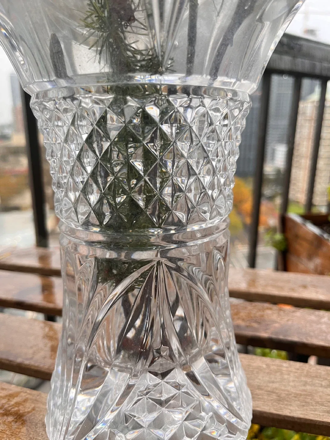 Crystal Vase - 25cm Diameter, 30cm Height image indicator(2)