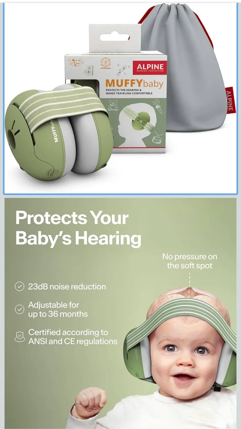 Alpine Muffy Baby Noise Cancelling Headphones - Green image indicator(2)
