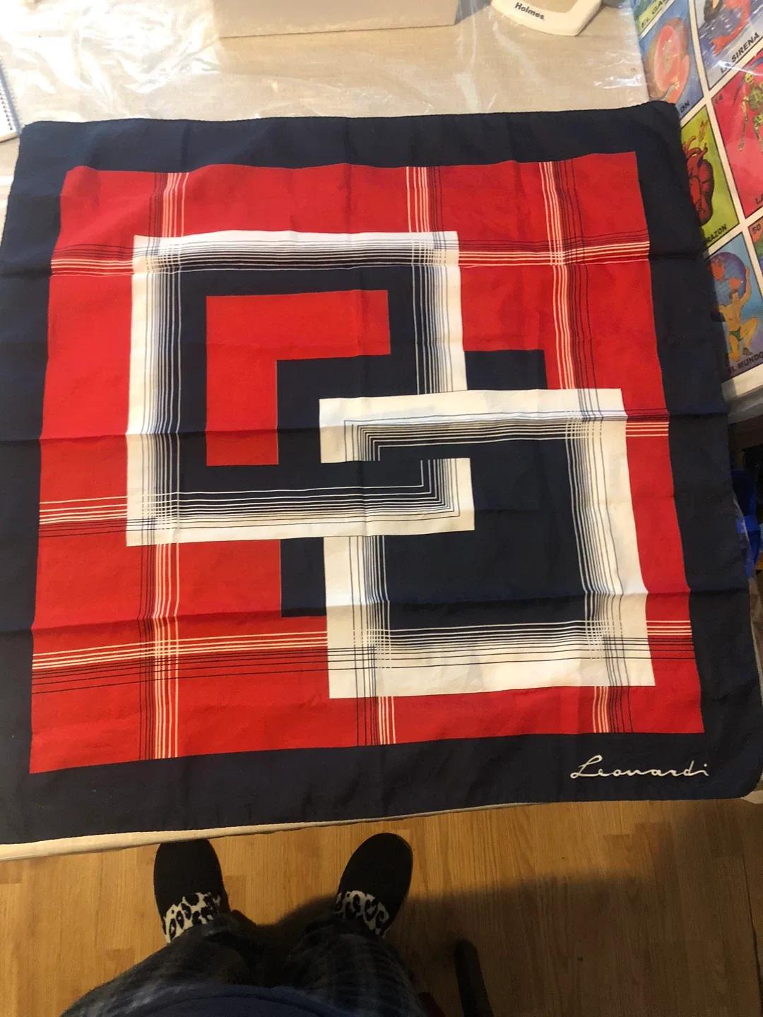 Leonardi Scarf - Red, White & Blue image indicator(4)