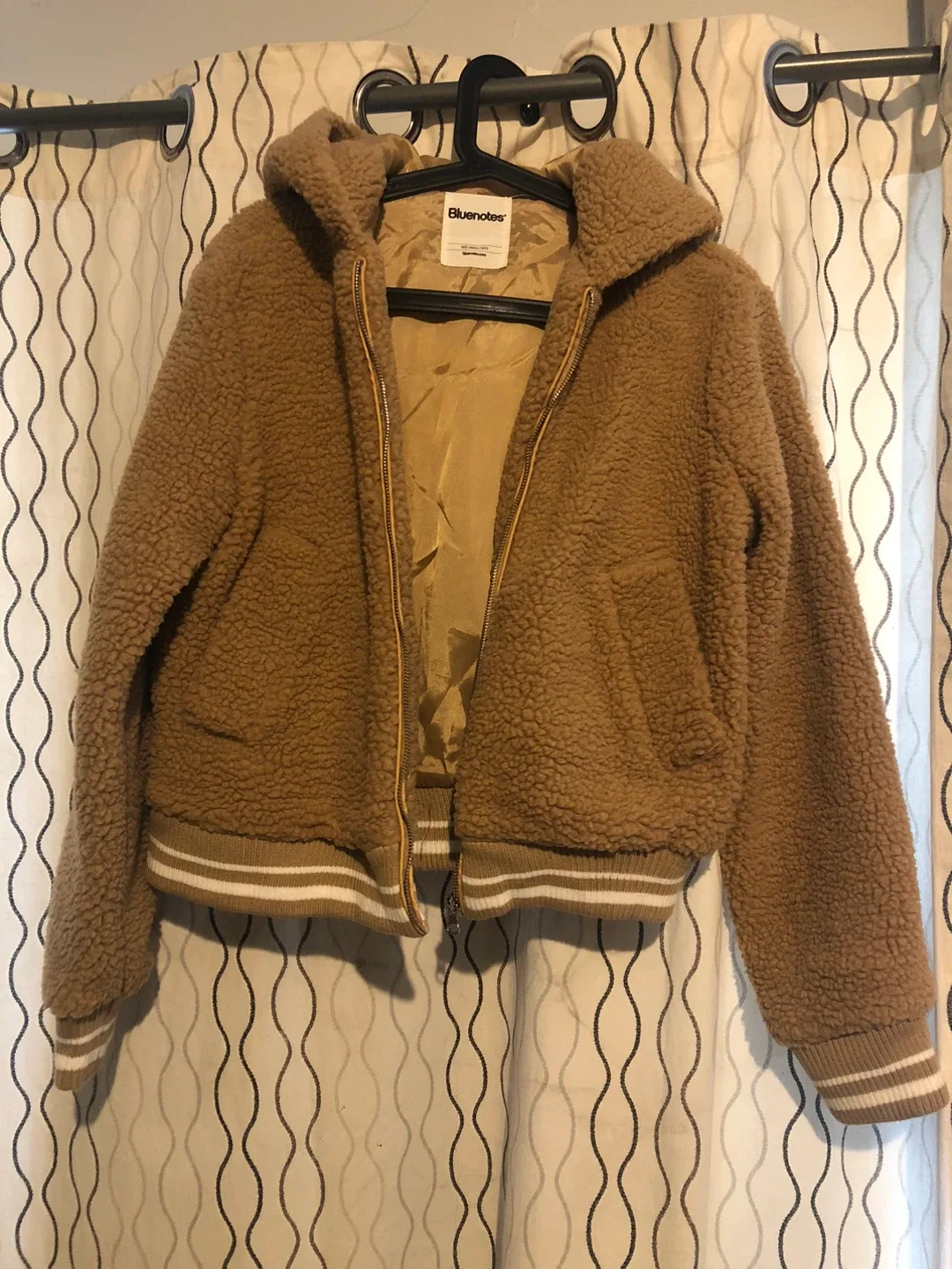 Bluenotes Teddy Fleece Hooded Jacket - Small thumbnail