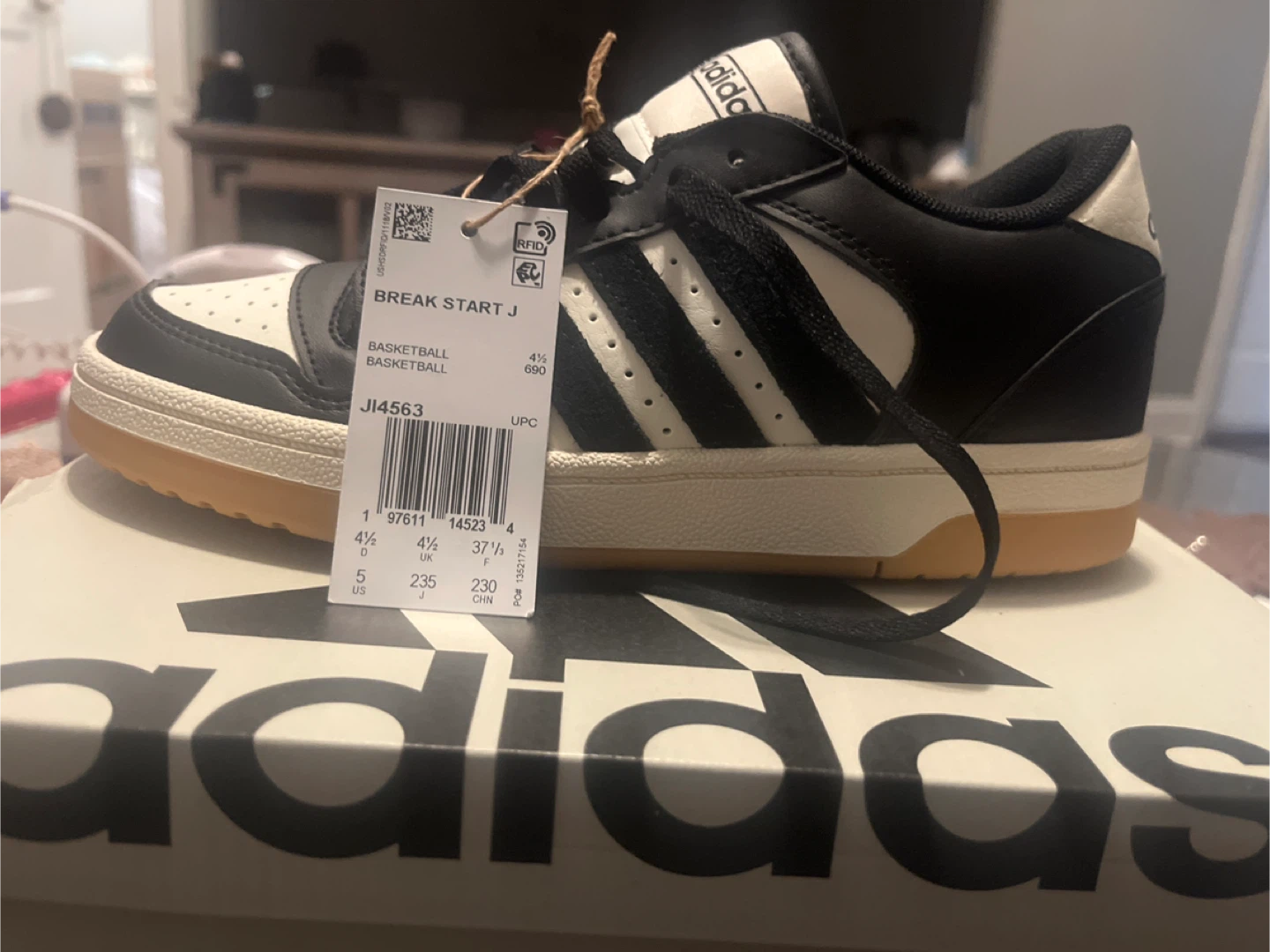 Adidas Break Start J Basketball Shoes - US Size 5