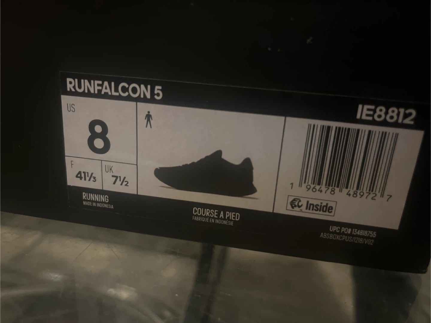 Adidas Runfalcon 5 Black US 8 - photo 2