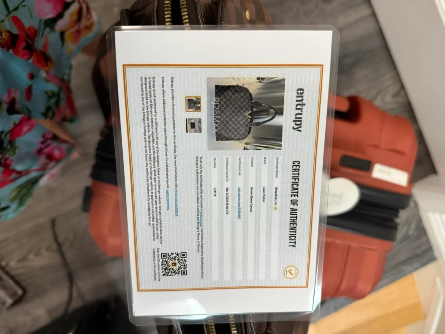 Louis Vuitton Vavin Brown Damier Canvas Bag image indicator(5)