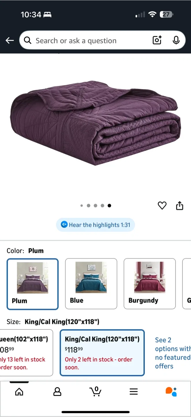 DaisyHuang Oversized Bedspread – King Size (Cover Only) thumbnail