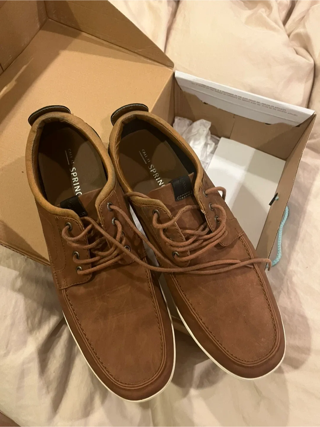 Brown Lace-Up Shoes Brand New. size 12 thumbnail