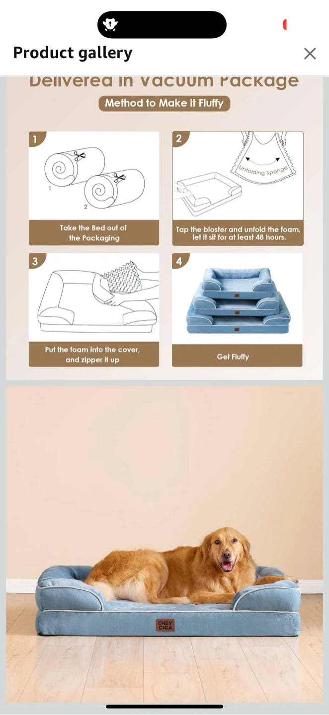 Comfort Expression Pet Bed – Large (Cover + Bolsters Only) - photo 4