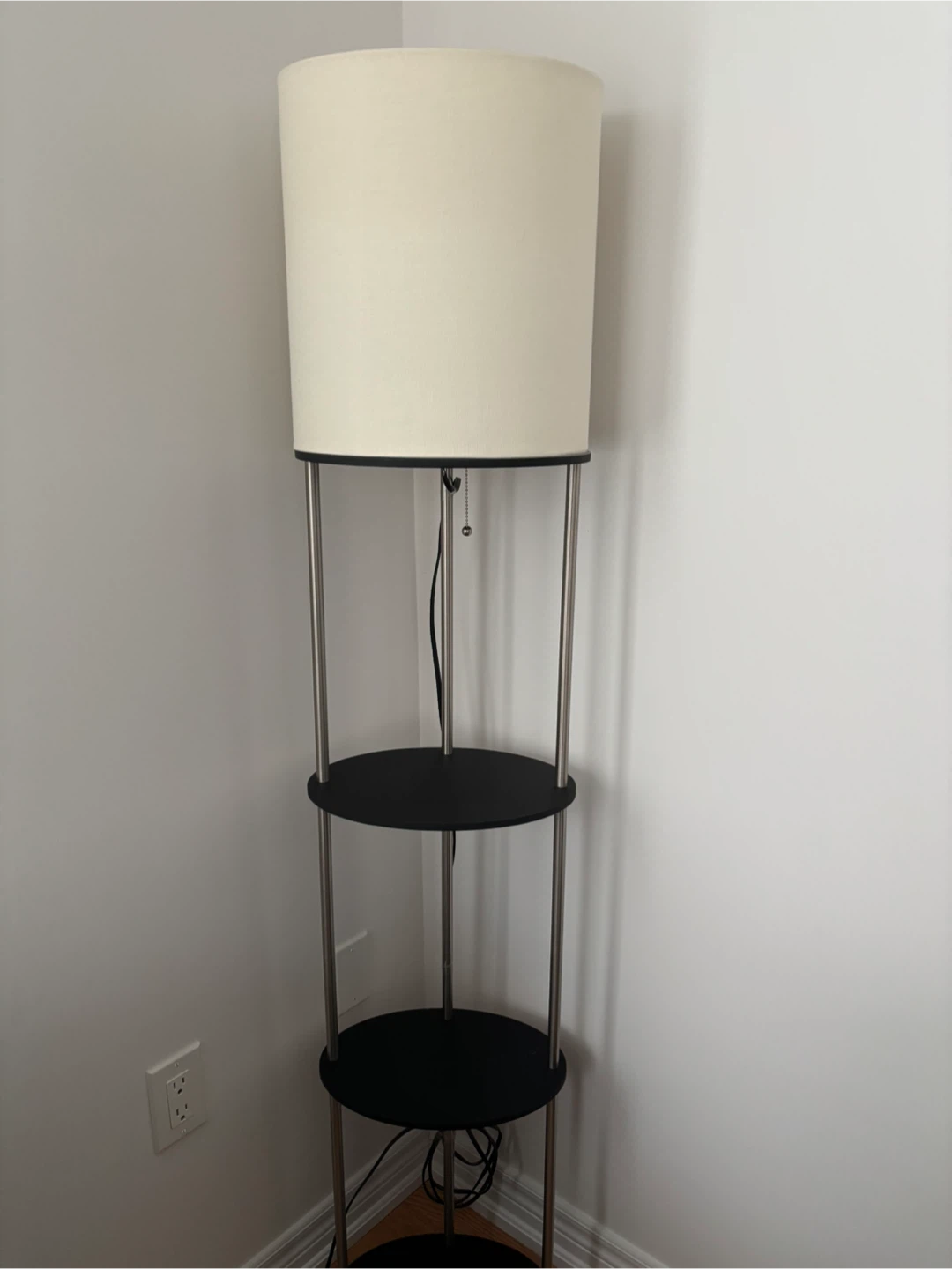 Floor Lamp with Shelves