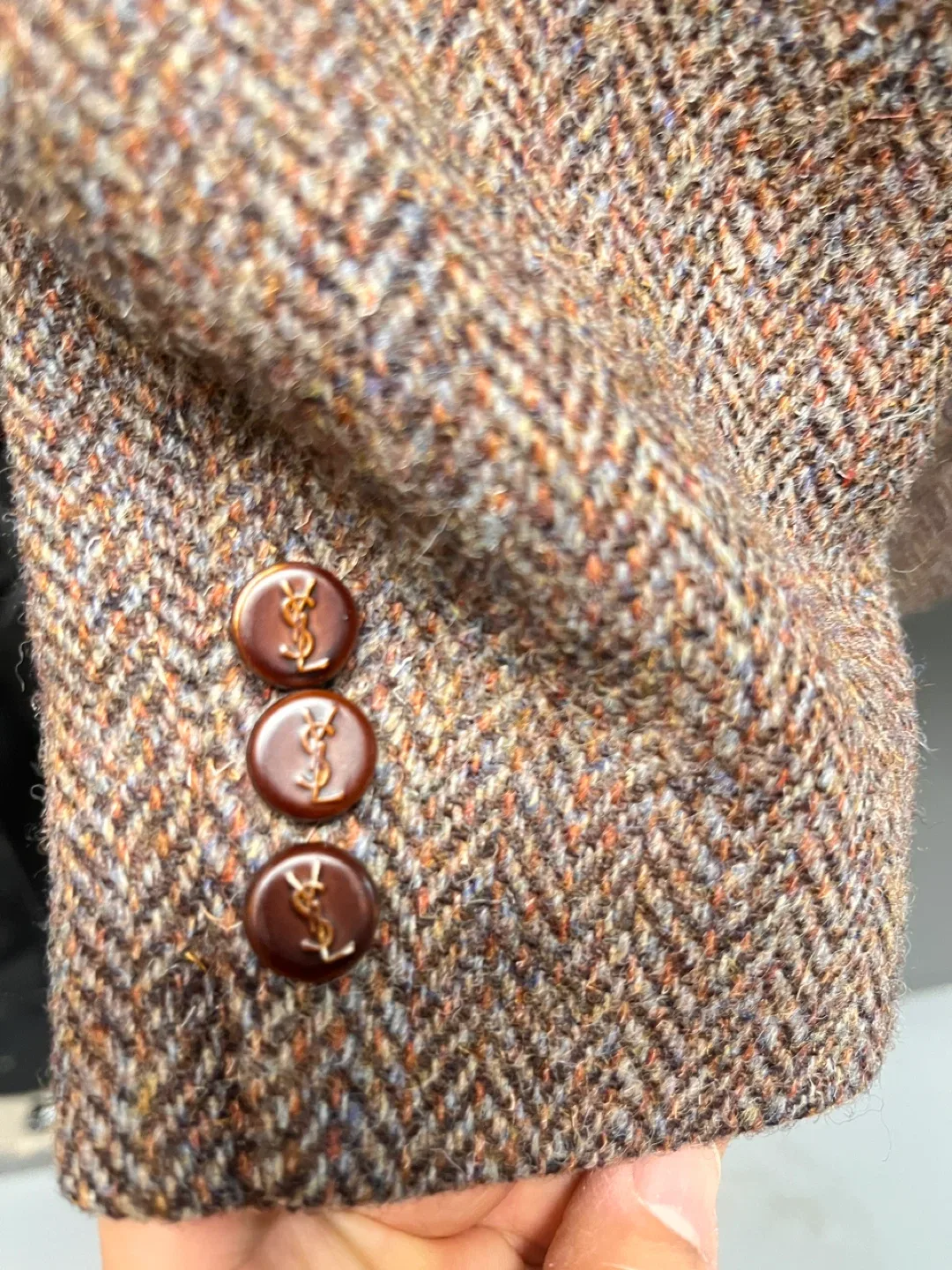 Yves Saint Laurent Harris Tweed Wool Blazer image indicator(5)