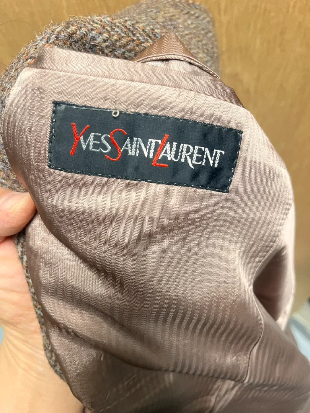 Yves Saint Laurent Harris Tweed Wool Blazer image indicator(3)