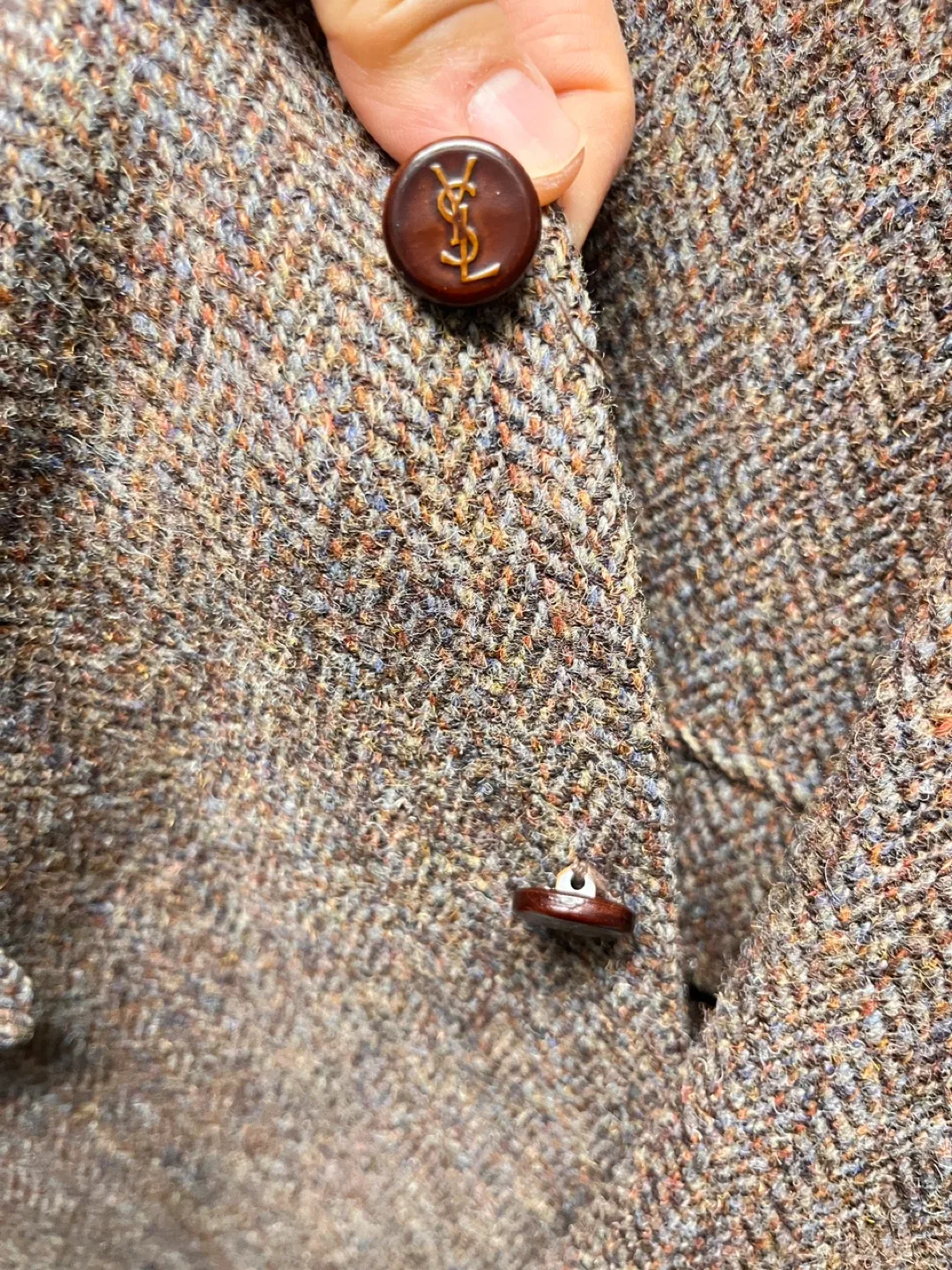 Yves Saint Laurent Harris Tweed Wool Blazer image indicator(6)