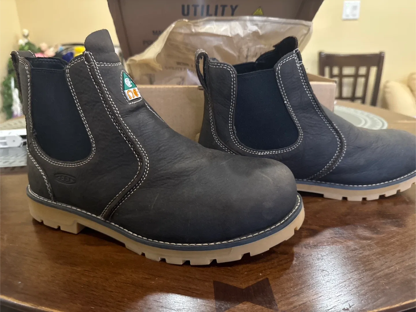 Keen CSA Seattle Romeo Cascade Brown Work Boots - Size 9.5 image indicator(5)