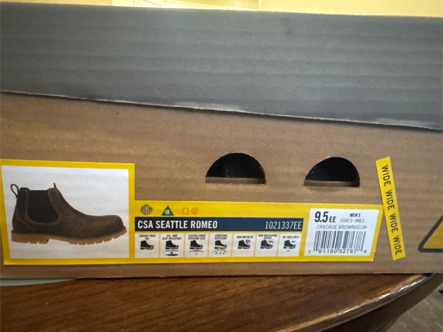 Keen CSA Seattle Romeo Cascade Brown Work Boots - Size 9.5 image indicator(2)