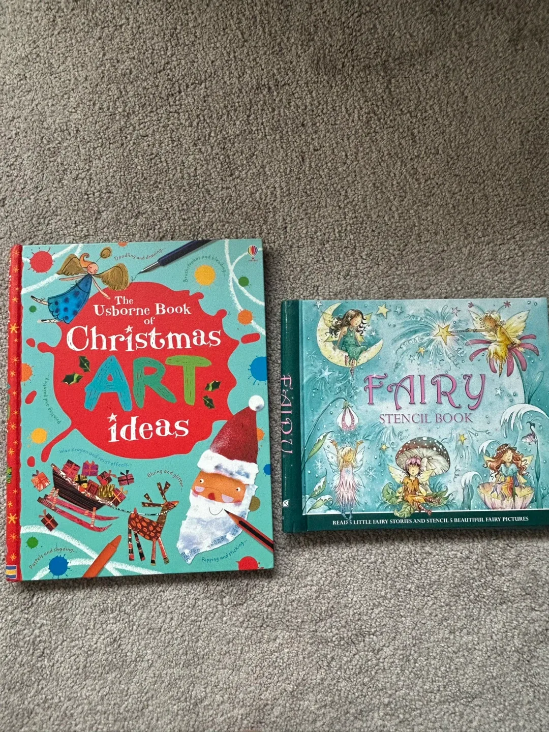 Usborne Christmas Art Ideas / Fairy Stencil Book thumbnail