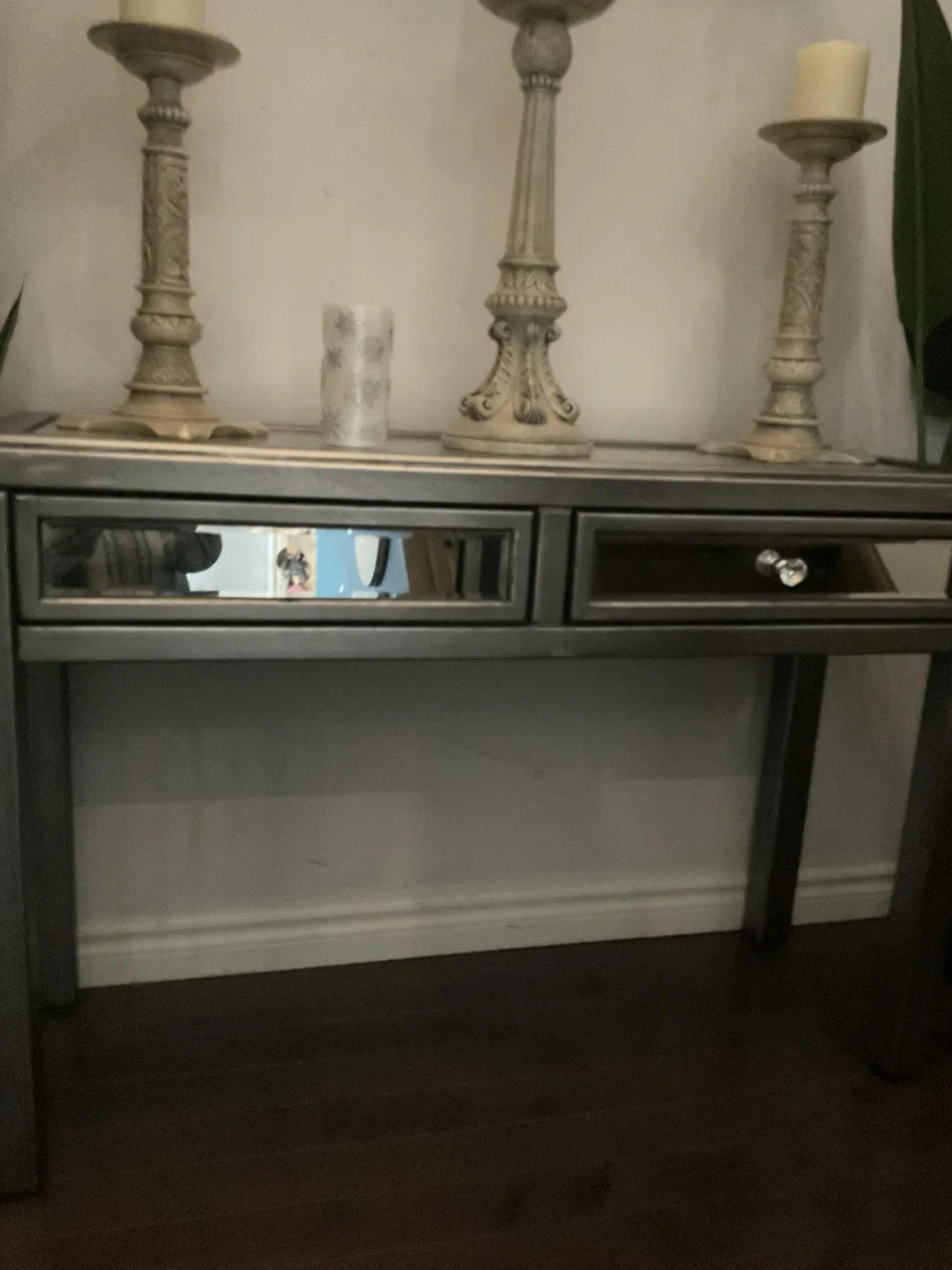 Mirrored Console Table with Drawers image indicator(8)