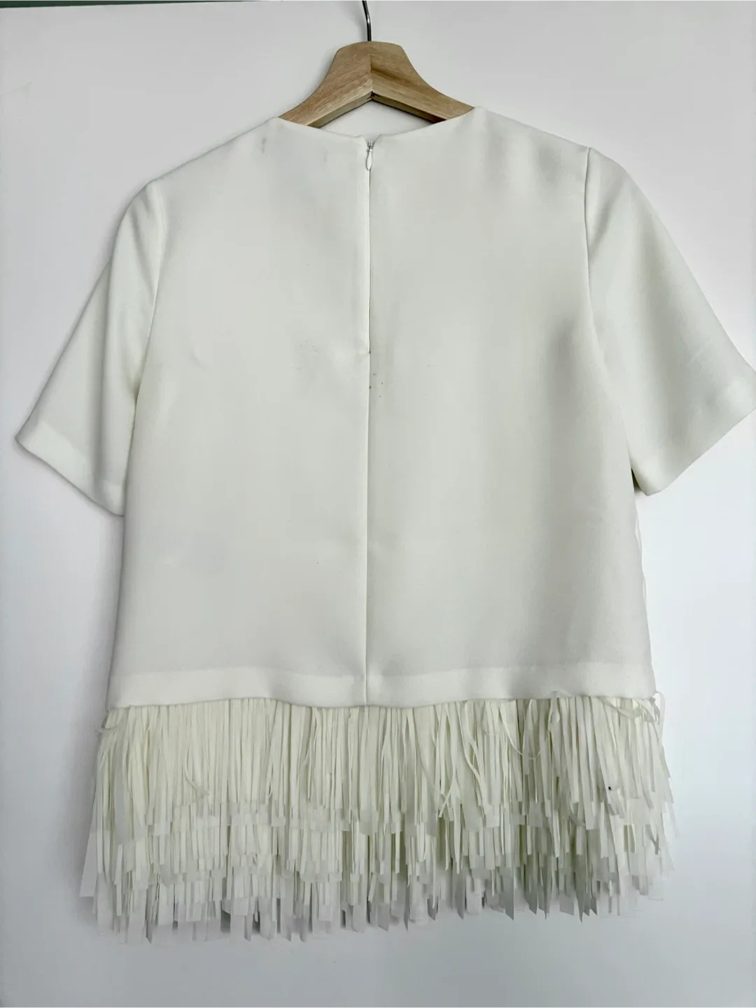 Banana Republic White Fringe Top image indicator(2)