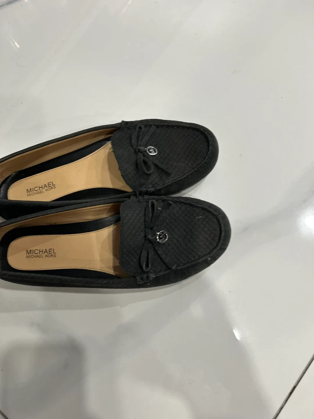 Michael Kors Black Leather Loafers image indicator(2)