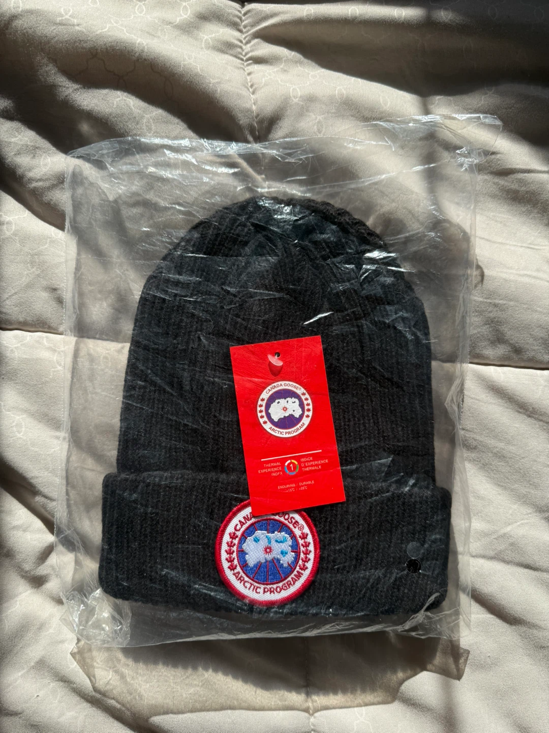 New Canada Goose Black Beanie