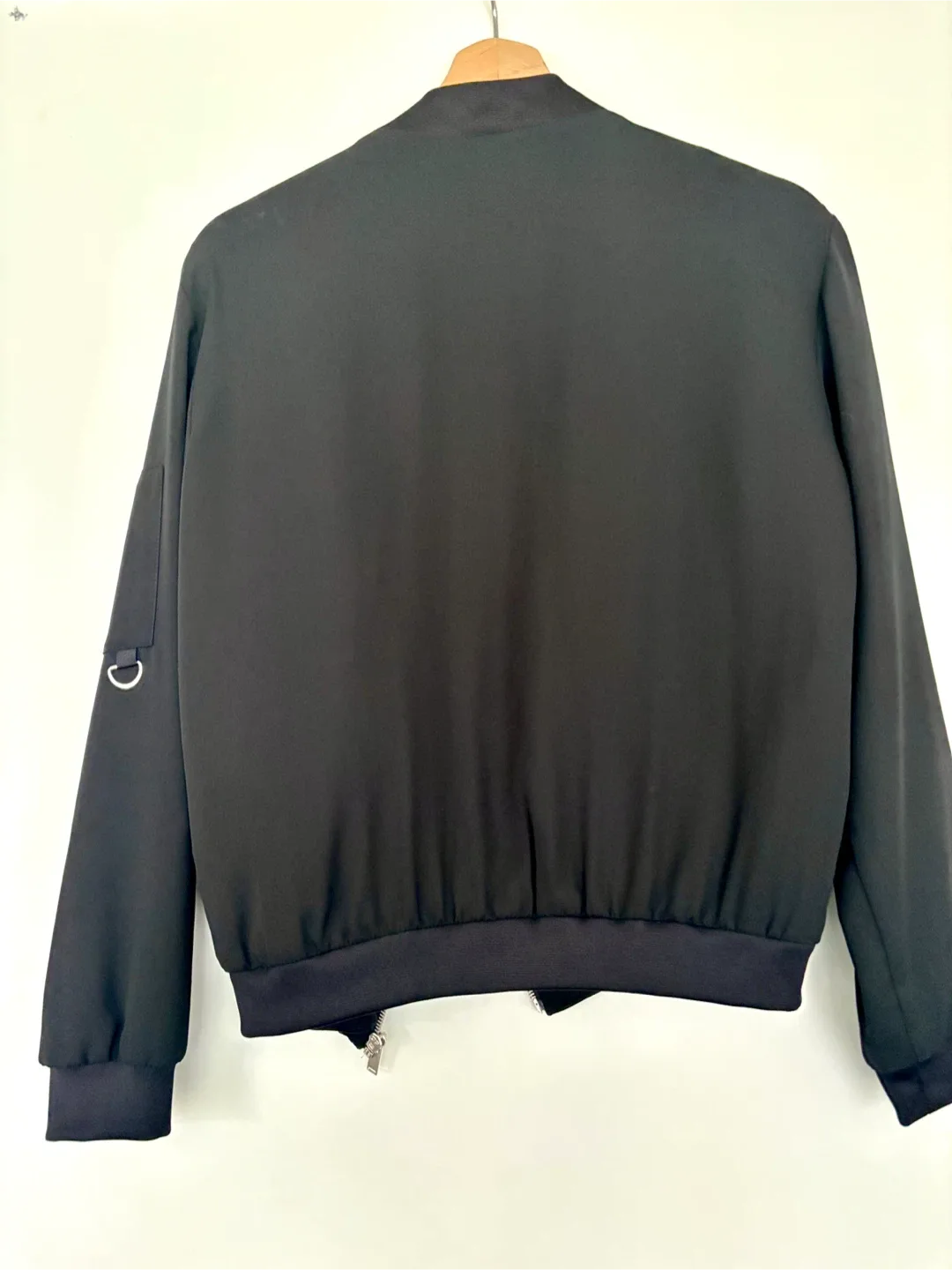 Zara Basic Collection Black Bomber Jacket - Size XS/S image indicator(2)