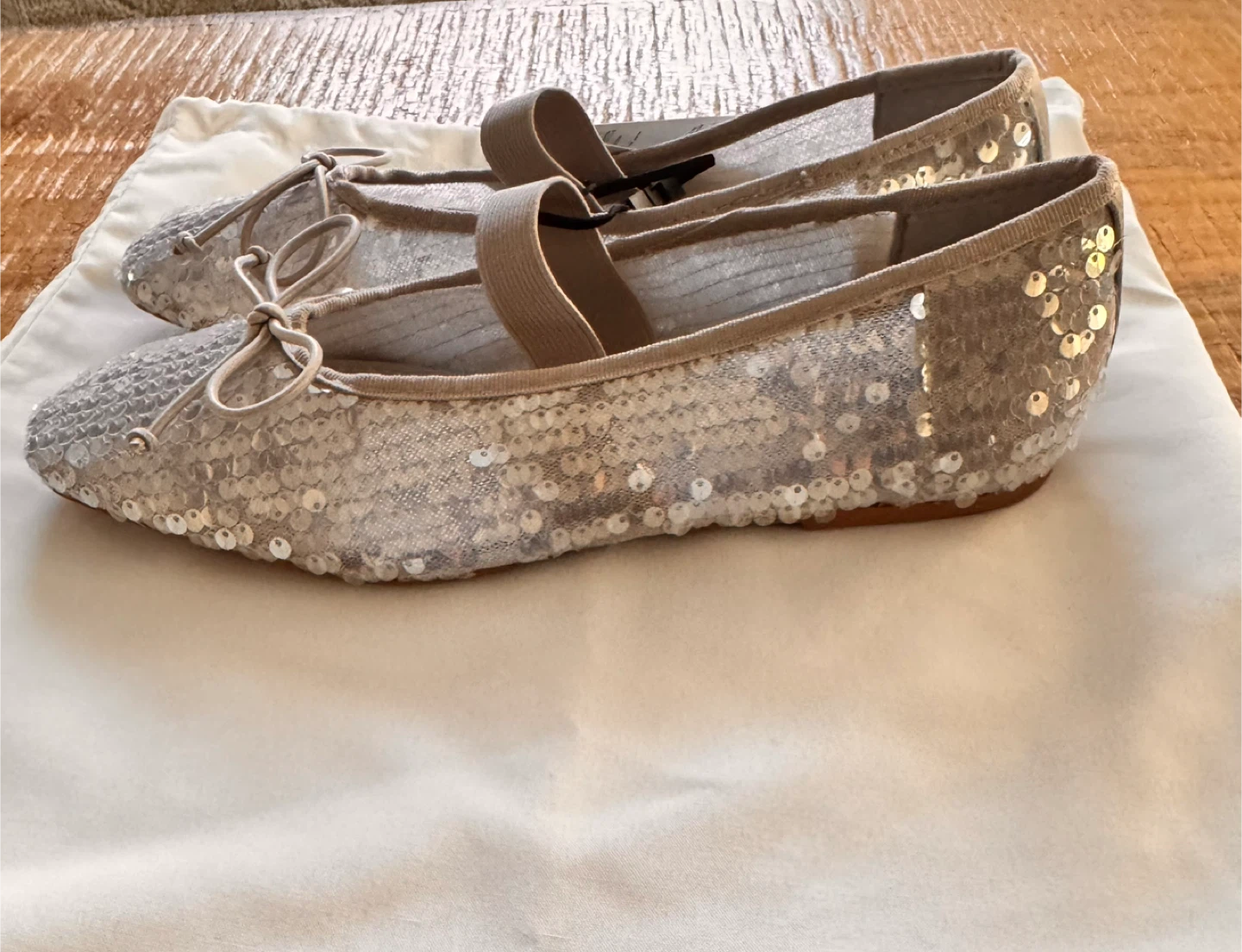 Zara Sequin Ballet Flats - Size 36 - photo 3