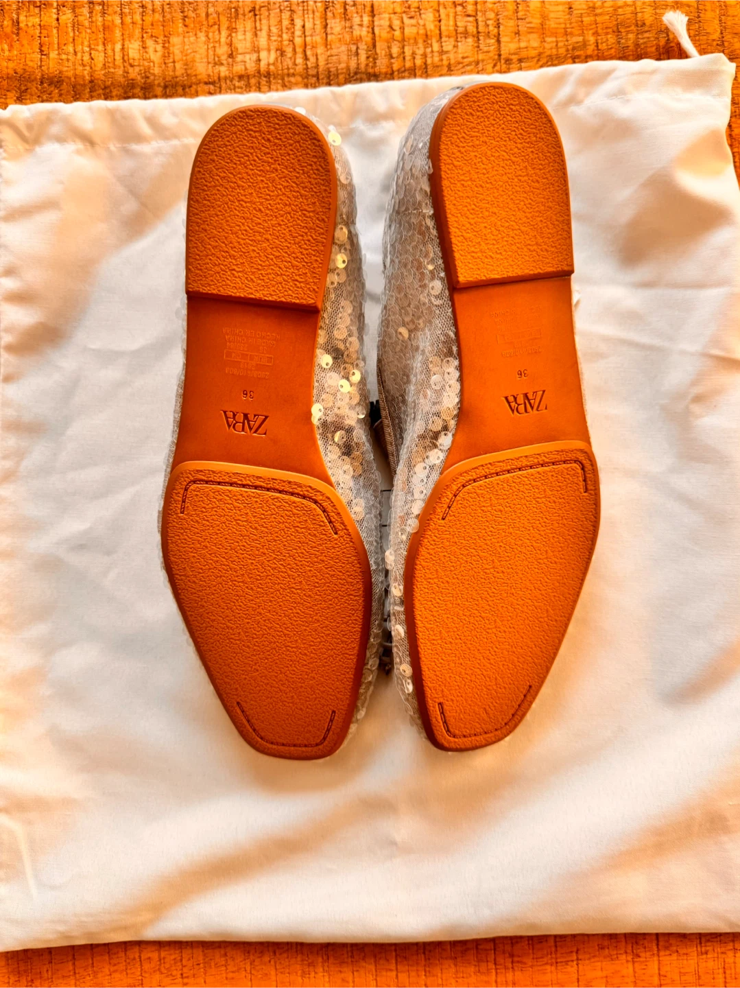 Zara Sequin Ballet Flats - Size 36 - photo 5