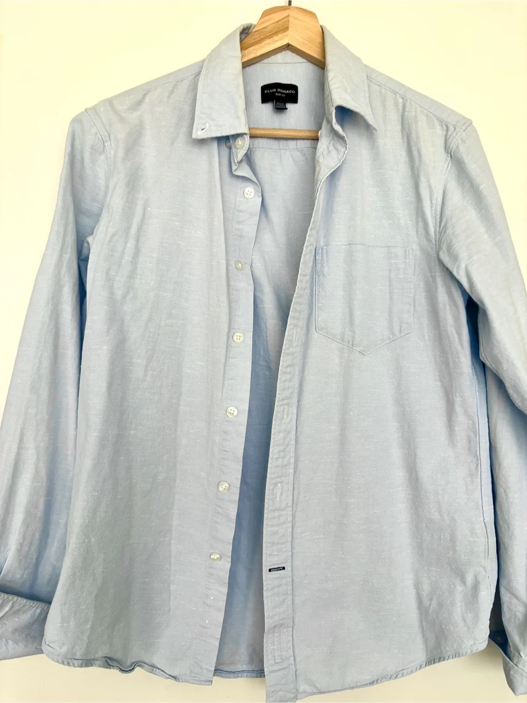 Club Monaco Slim Fit Shirt - Light Blue XS