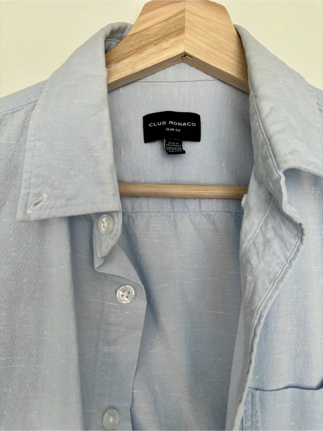 Club Monaco Slim Fit Shirt - Light Blue XS image indicator(2)