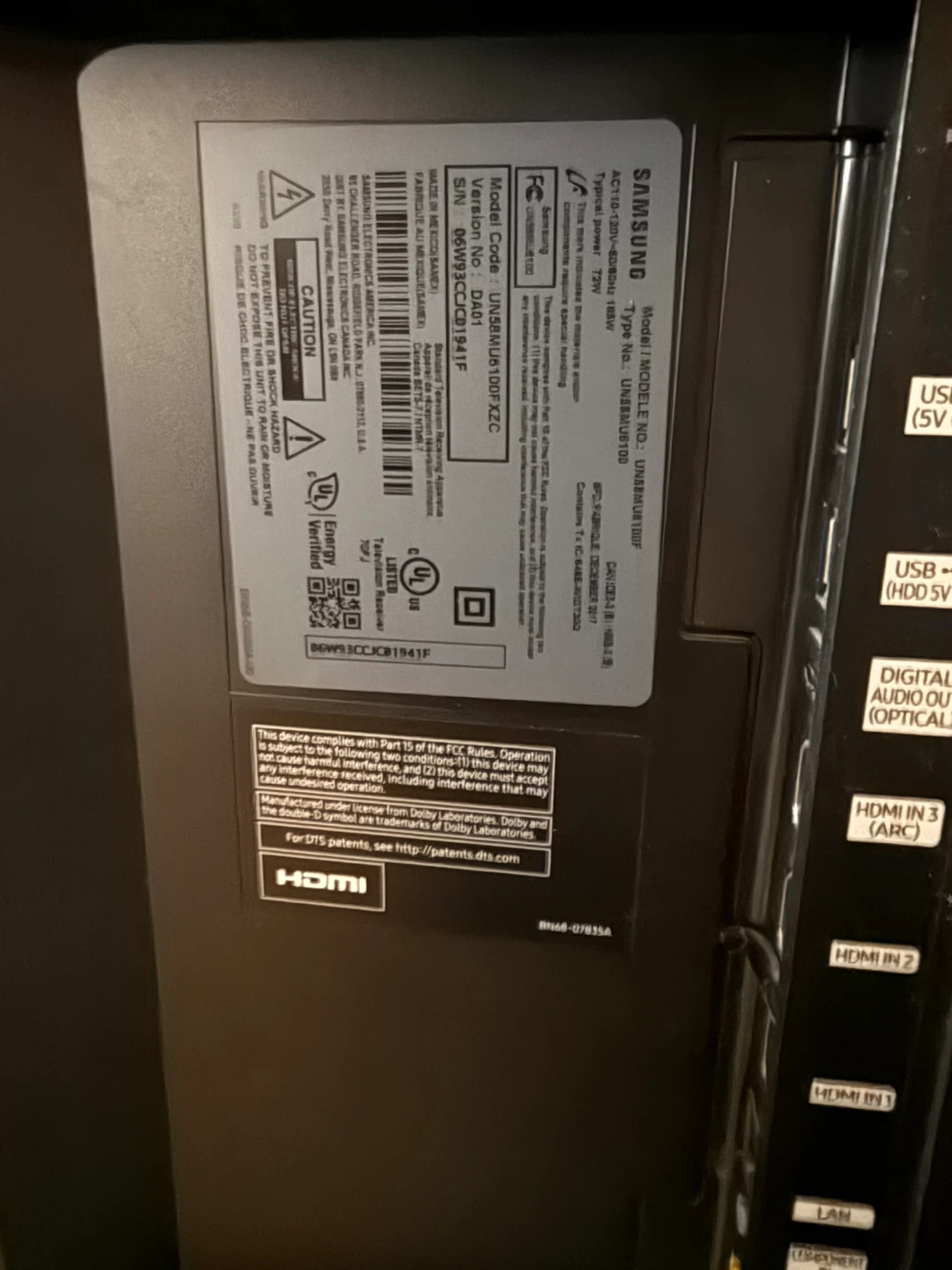 Samsung UN58AU8100 58" 4K UHD Smart TV - photo 2