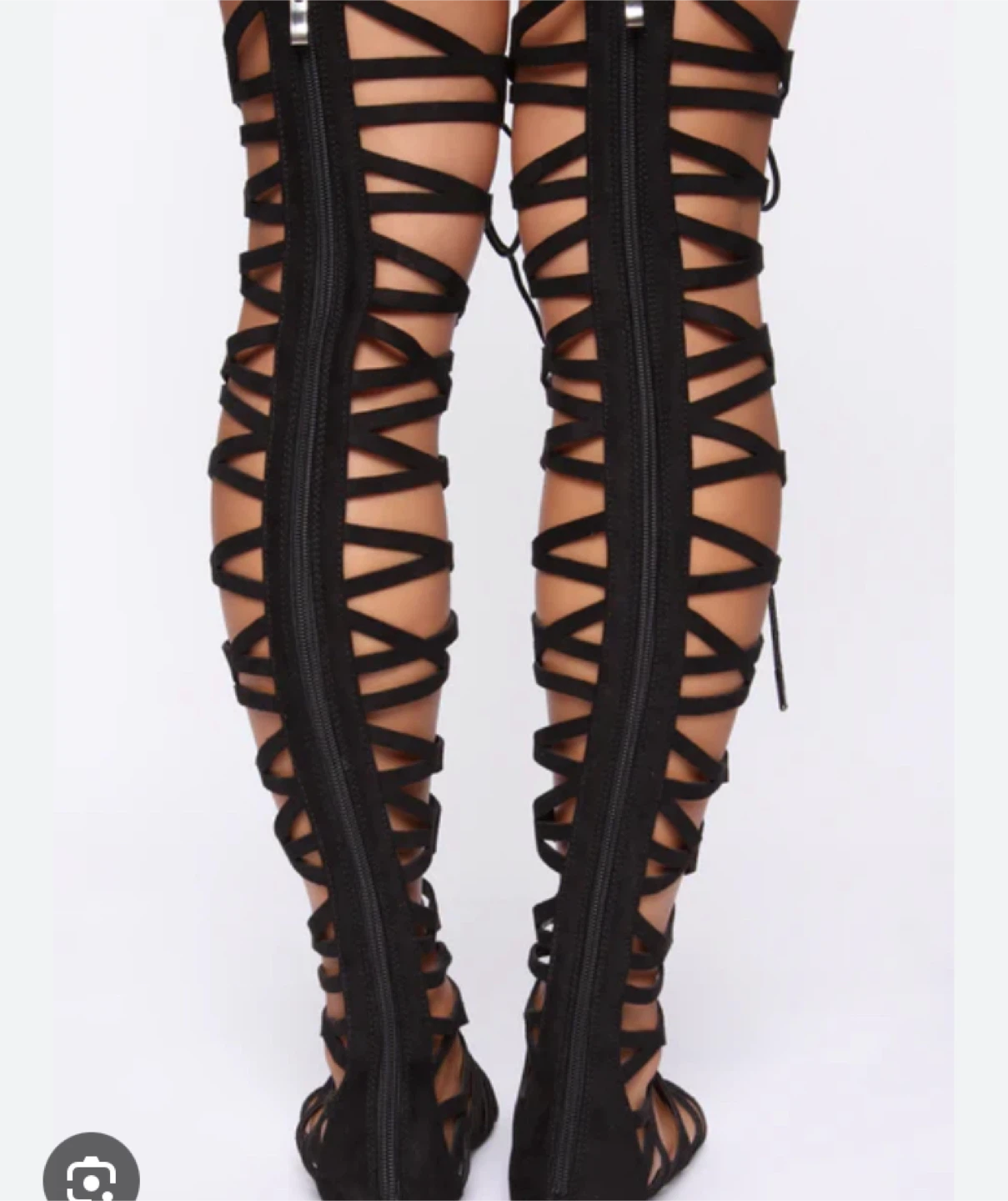 Fashion Nova Black Gladiator Sandals - photo 2