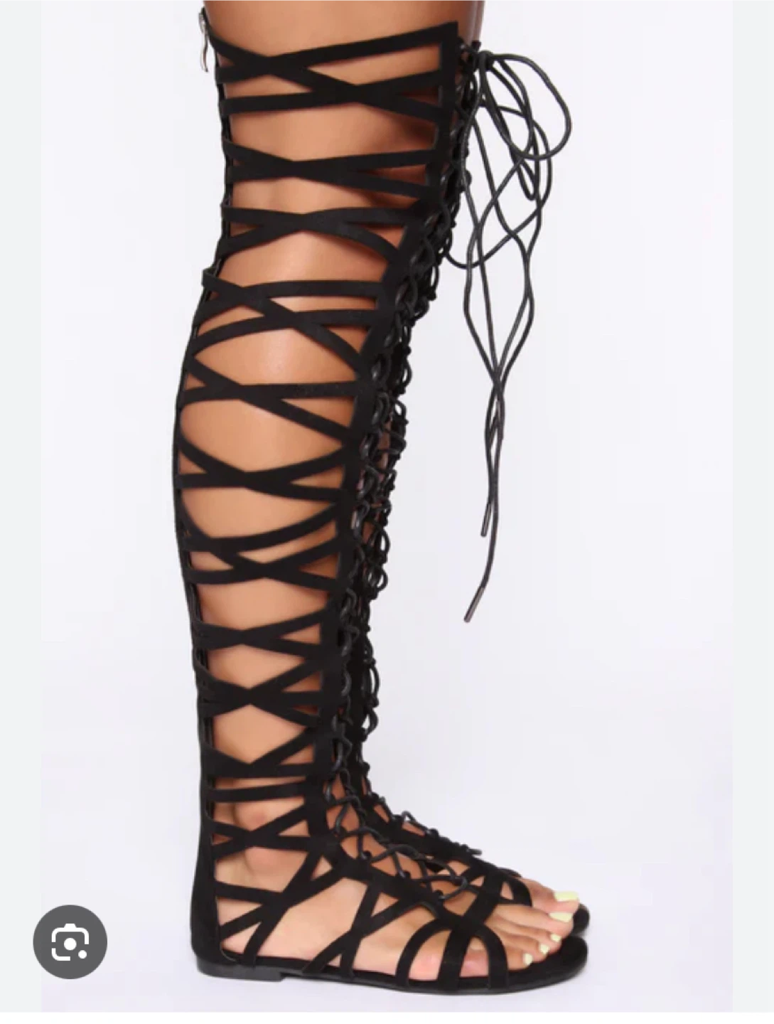 Fashion Nova Black Gladiator Sandals