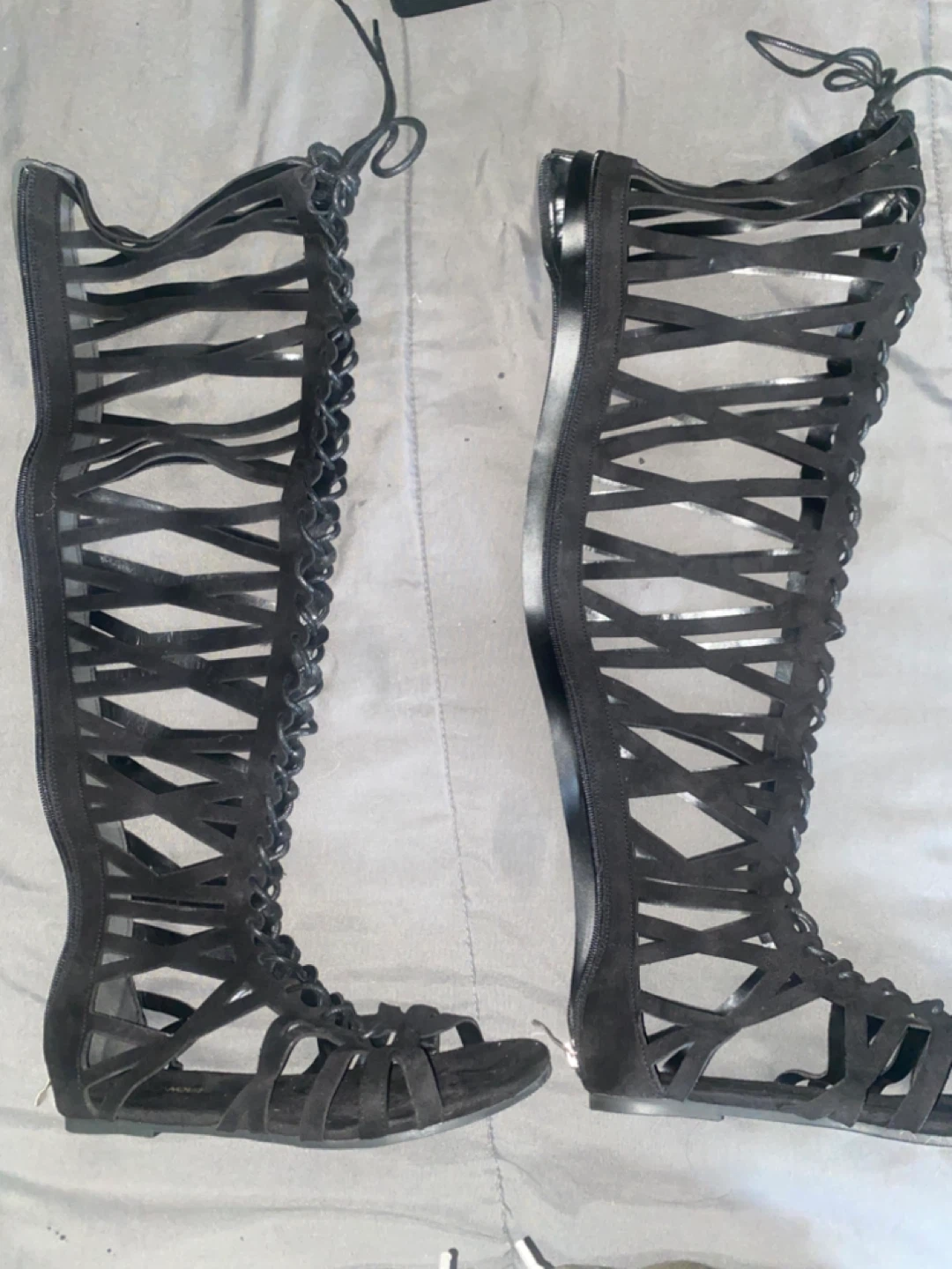 Fashion Nova Black Gladiator Sandals - photo 3