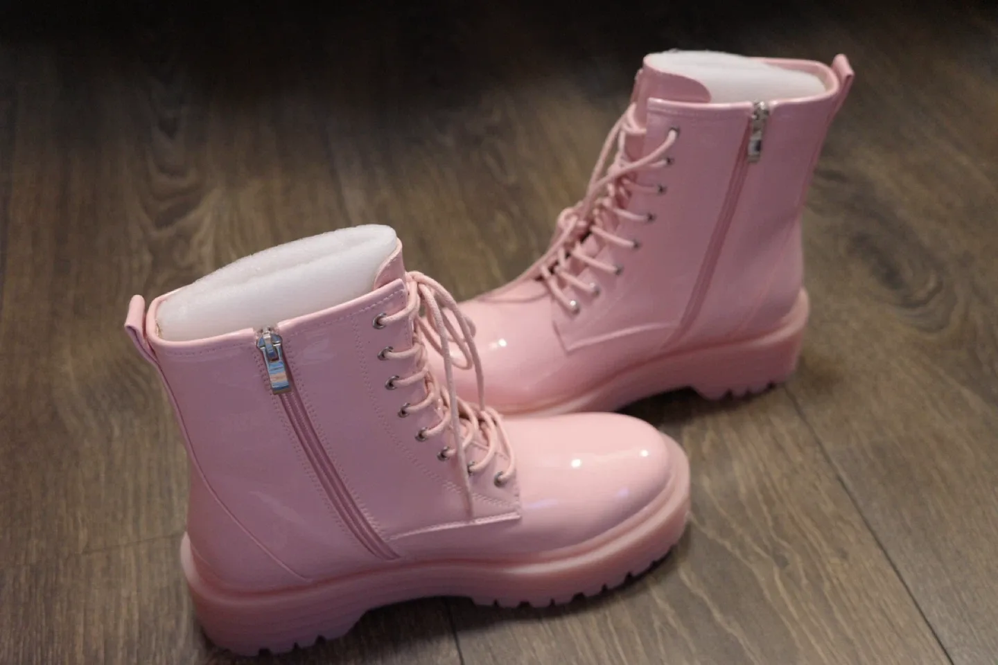 Dollskill Pink Patent Platform Boots size 7.5 image indicator(2)