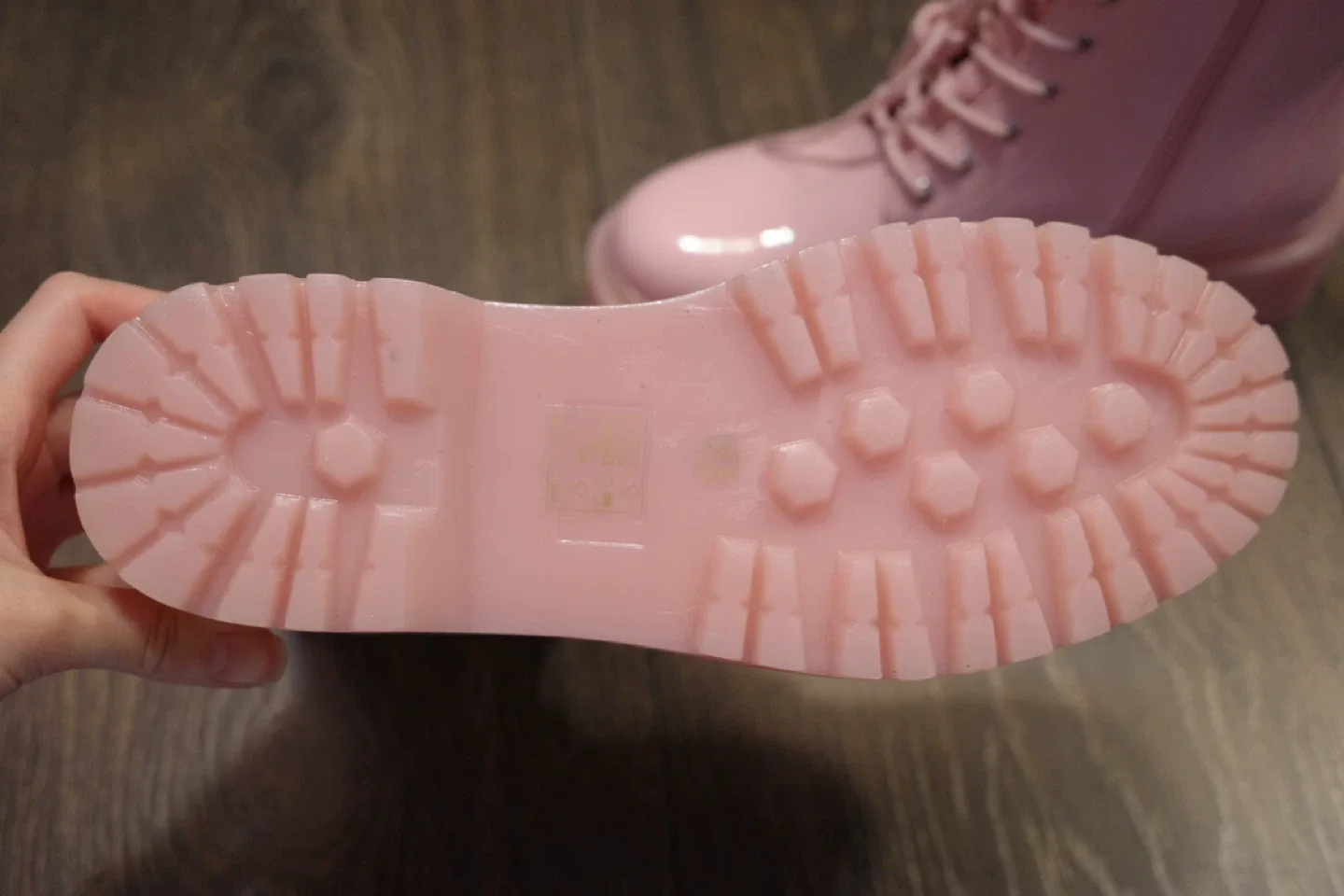 Dollskill Pink Patent Platform Boots size 7.5 image indicator(3)