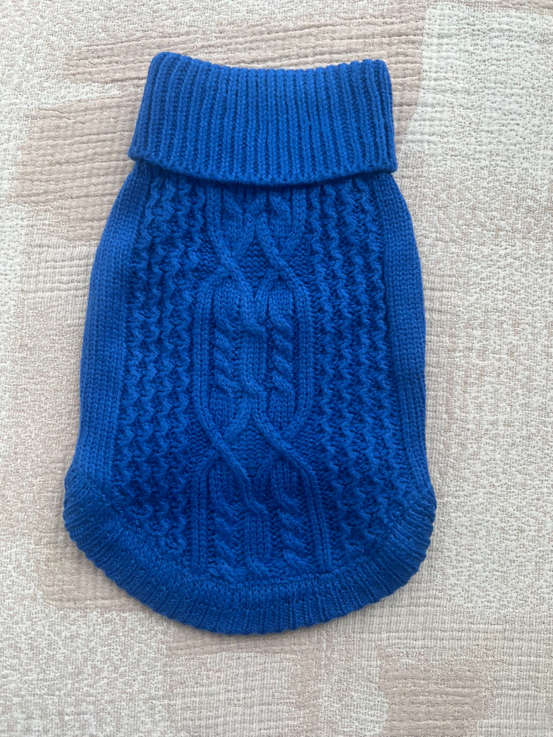 Blue Dog and Cat Sweater Size S