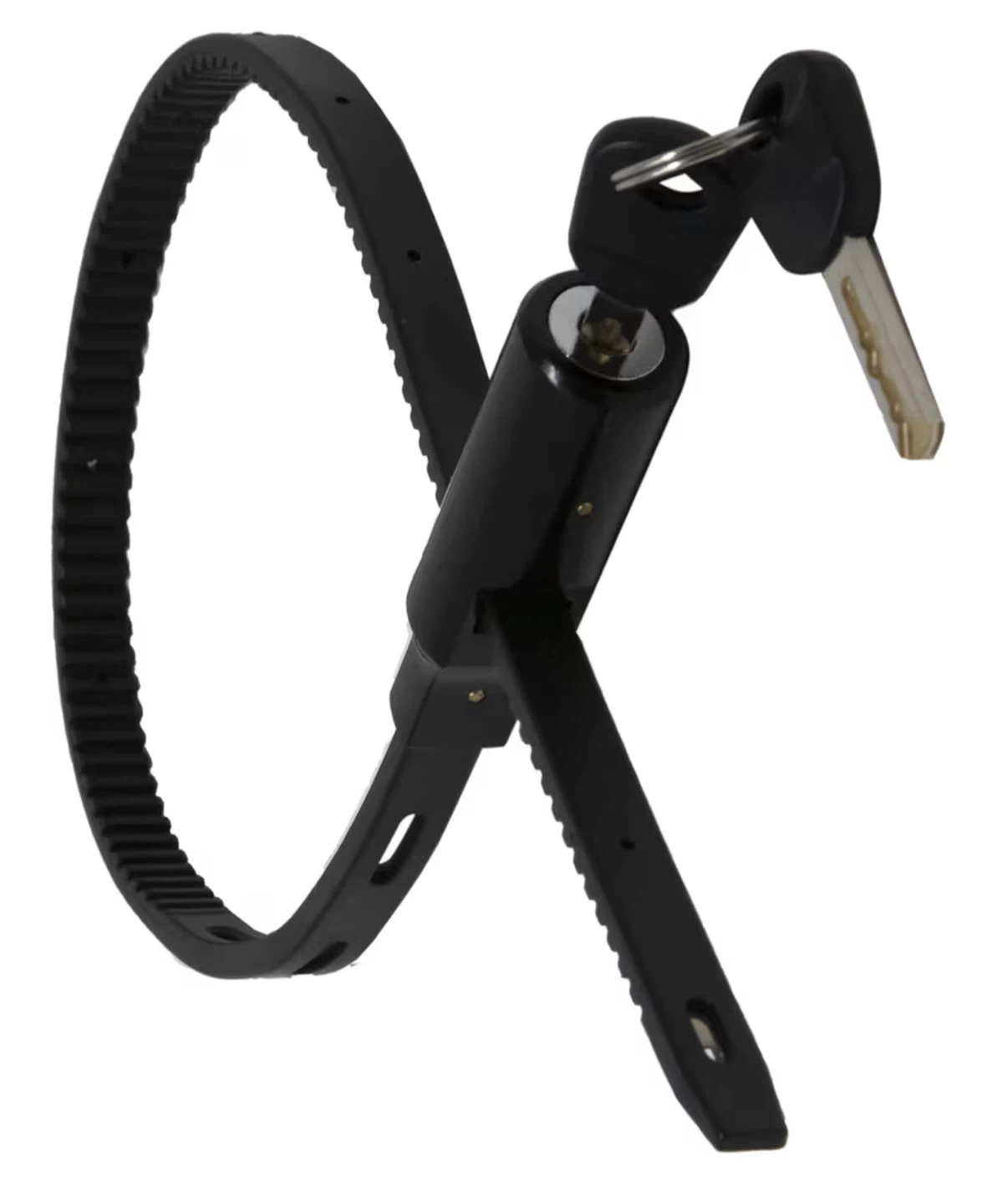 Black Bike Lock with Keys