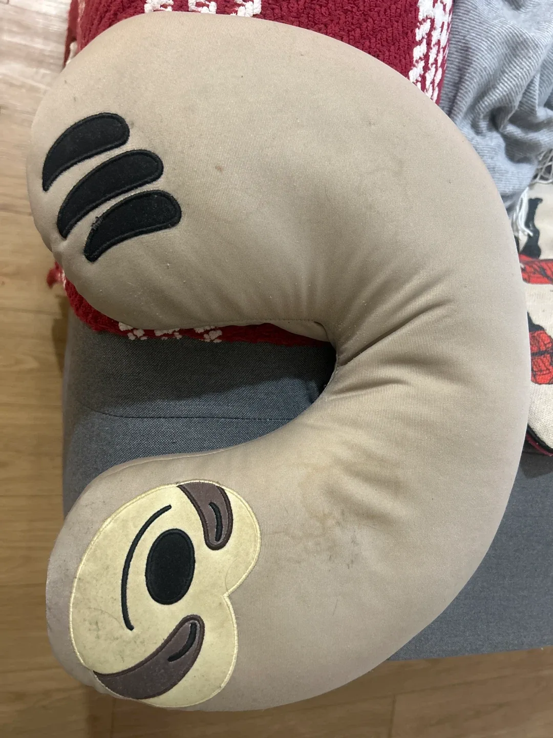 Sloth shaped travel pillow thumbnail