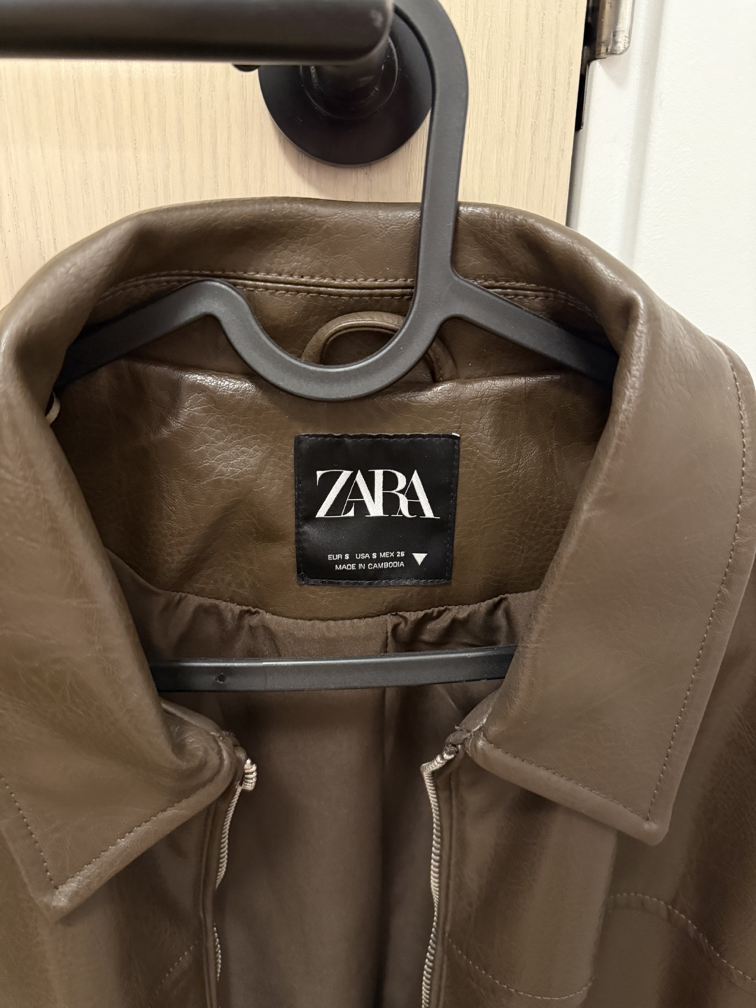 Zara Faux Leather Jacket, Size S - photo 2
