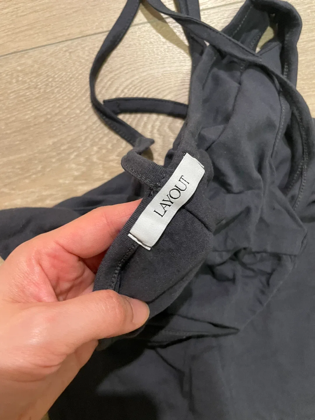 Layout Black Tank Top