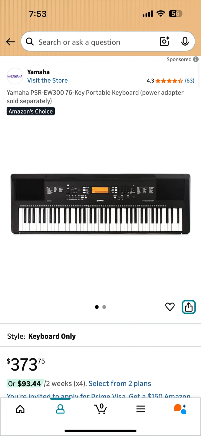 Yamaha PSR-EW300 76-Key Portable Keyboard - photo 2