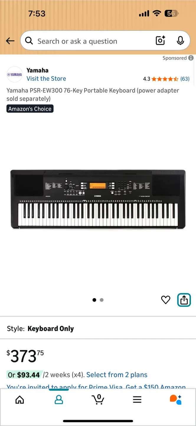 Yamaha PSR-EW300 76-Key Portable Keyboard image indicator(2)