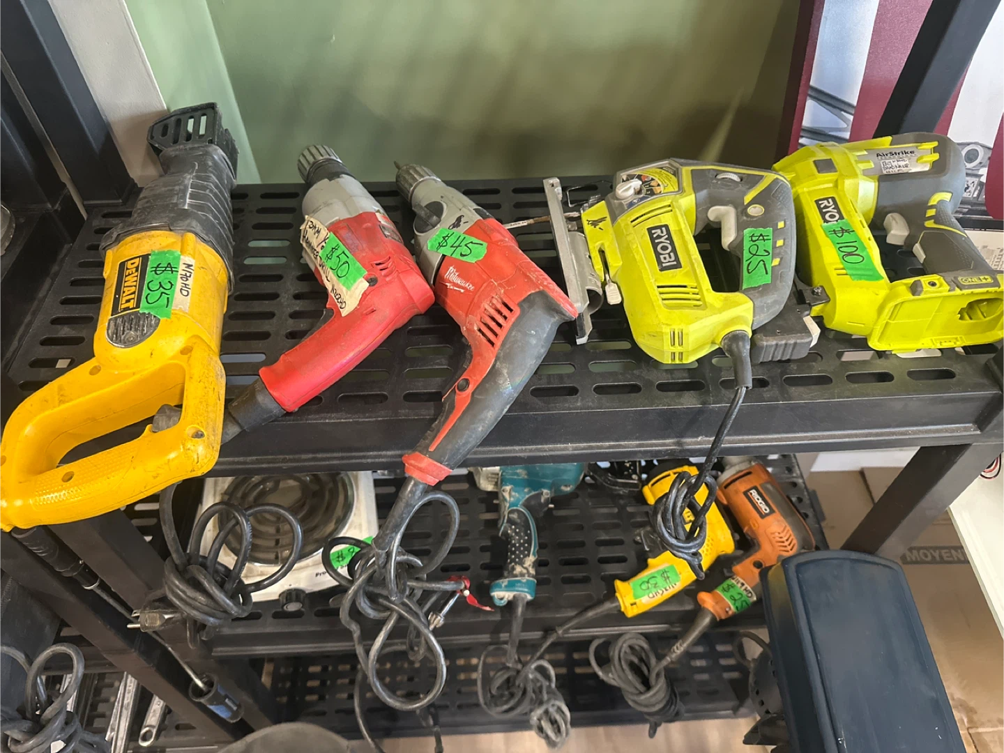 Assorted drills and tools see details