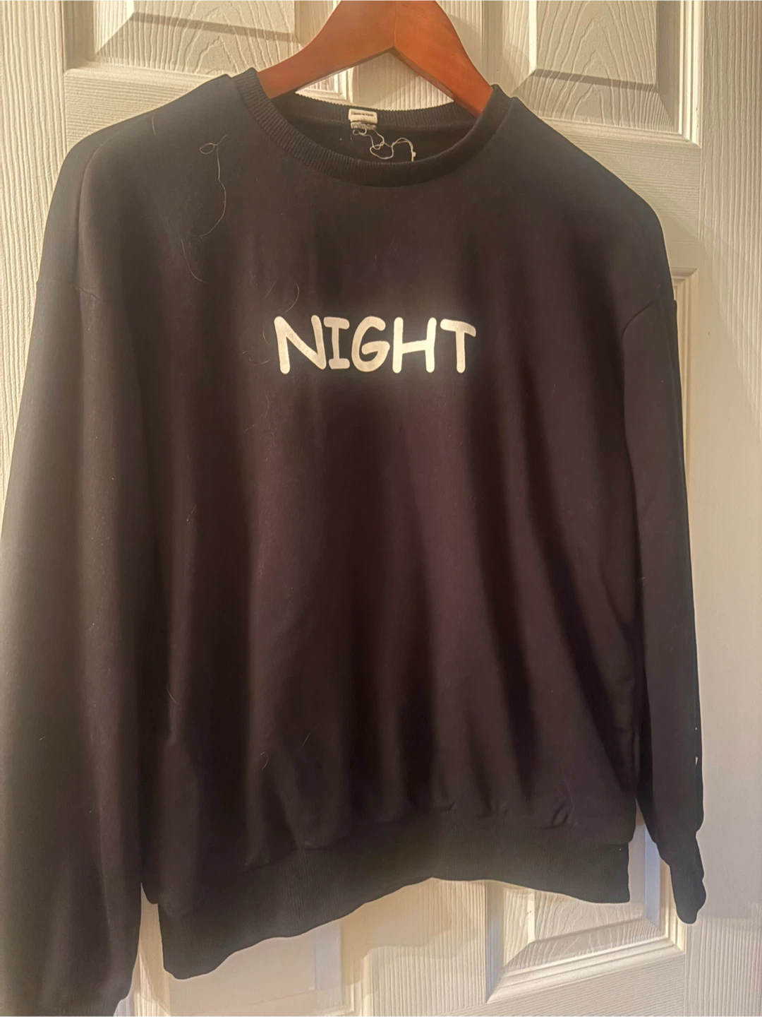 Black 'Night' Sweatshirt size 12 to 13 years old