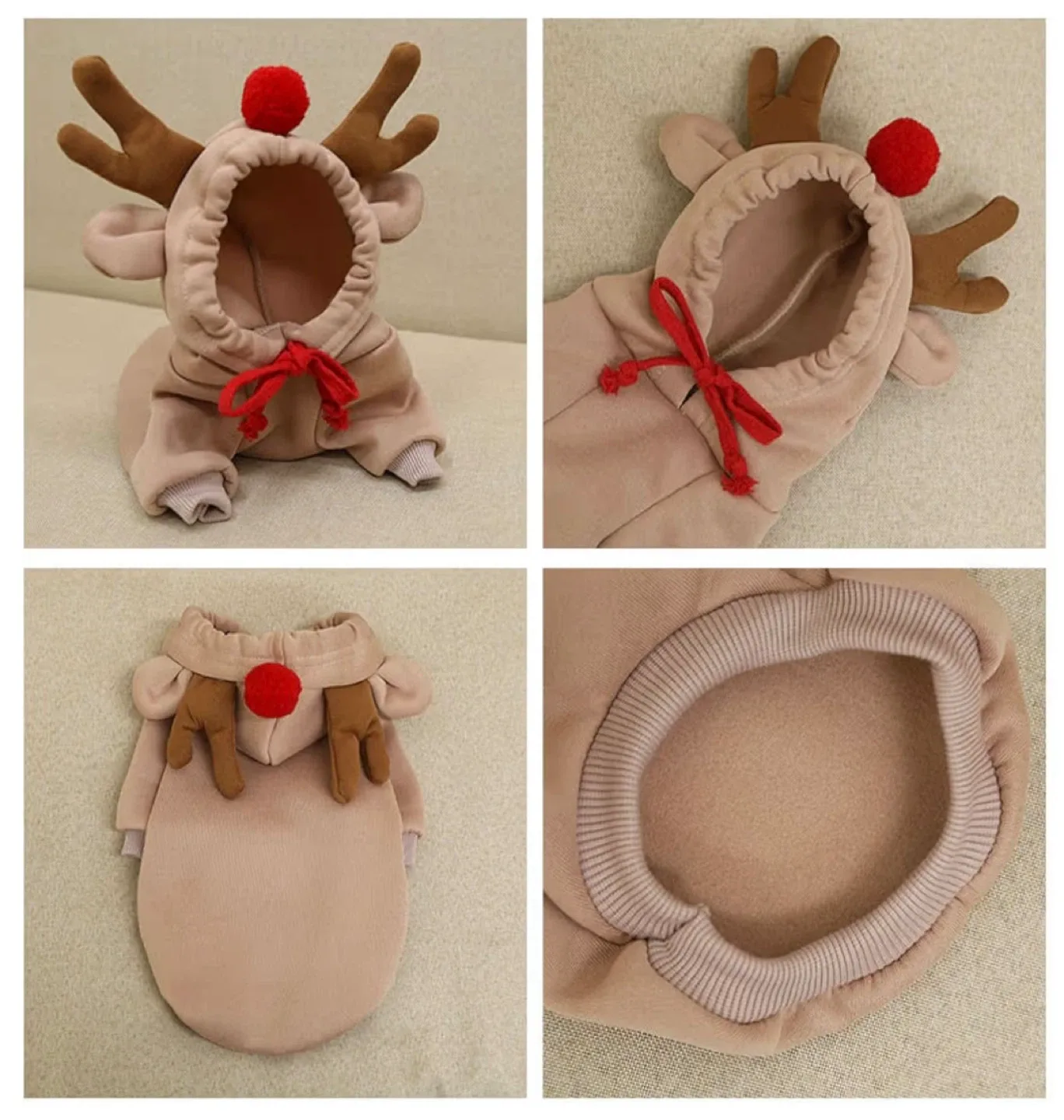 Reindeer Pet Hoodie - Adorable and Cozy! image indicator(5)