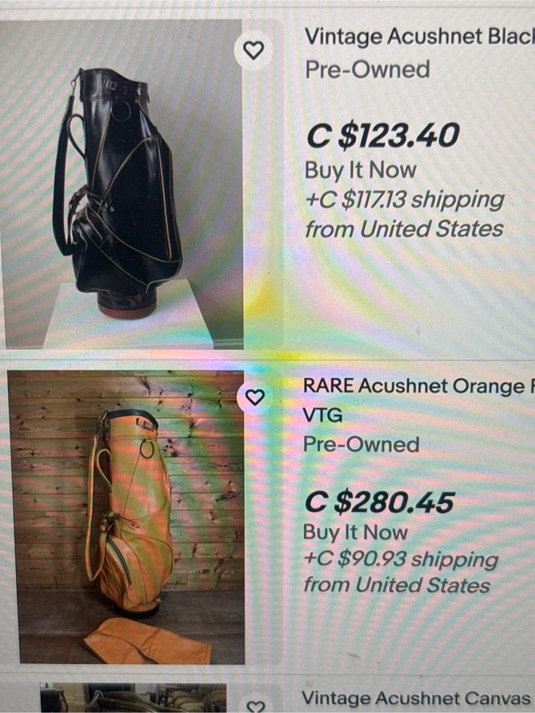 Acushnet Golf Bag - Vintage,  with rain hood image indicator(9)