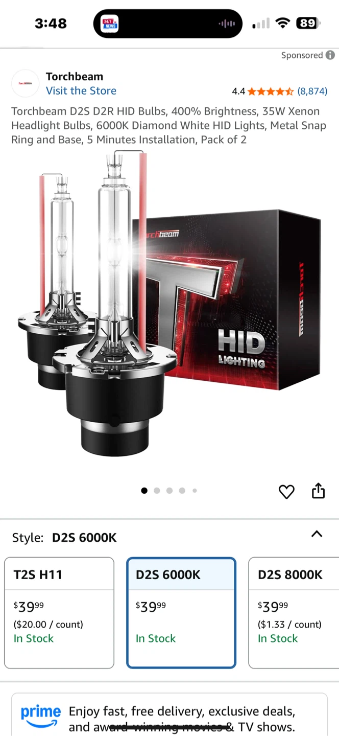 Torchbeam D2S 8000K HID Lighting Bulbs - photo 4