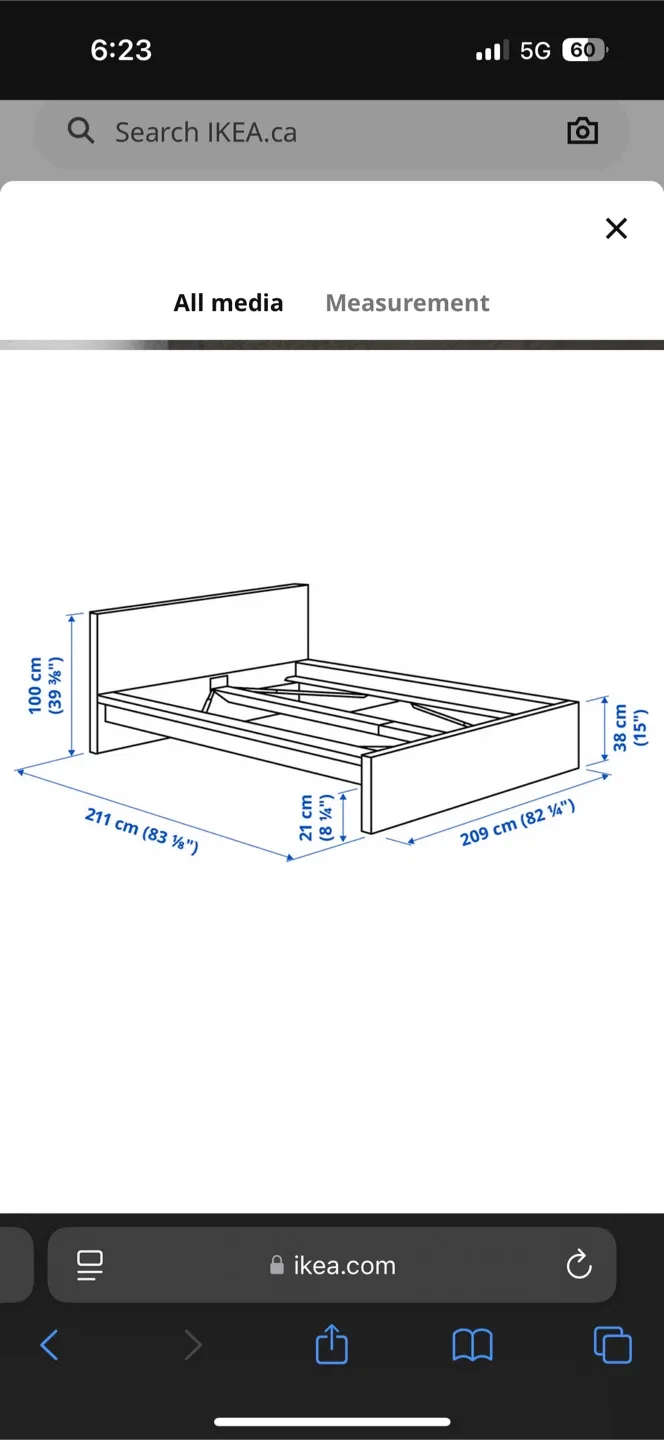 IKEA Malm Queen size Bed Frame image indicator(2)