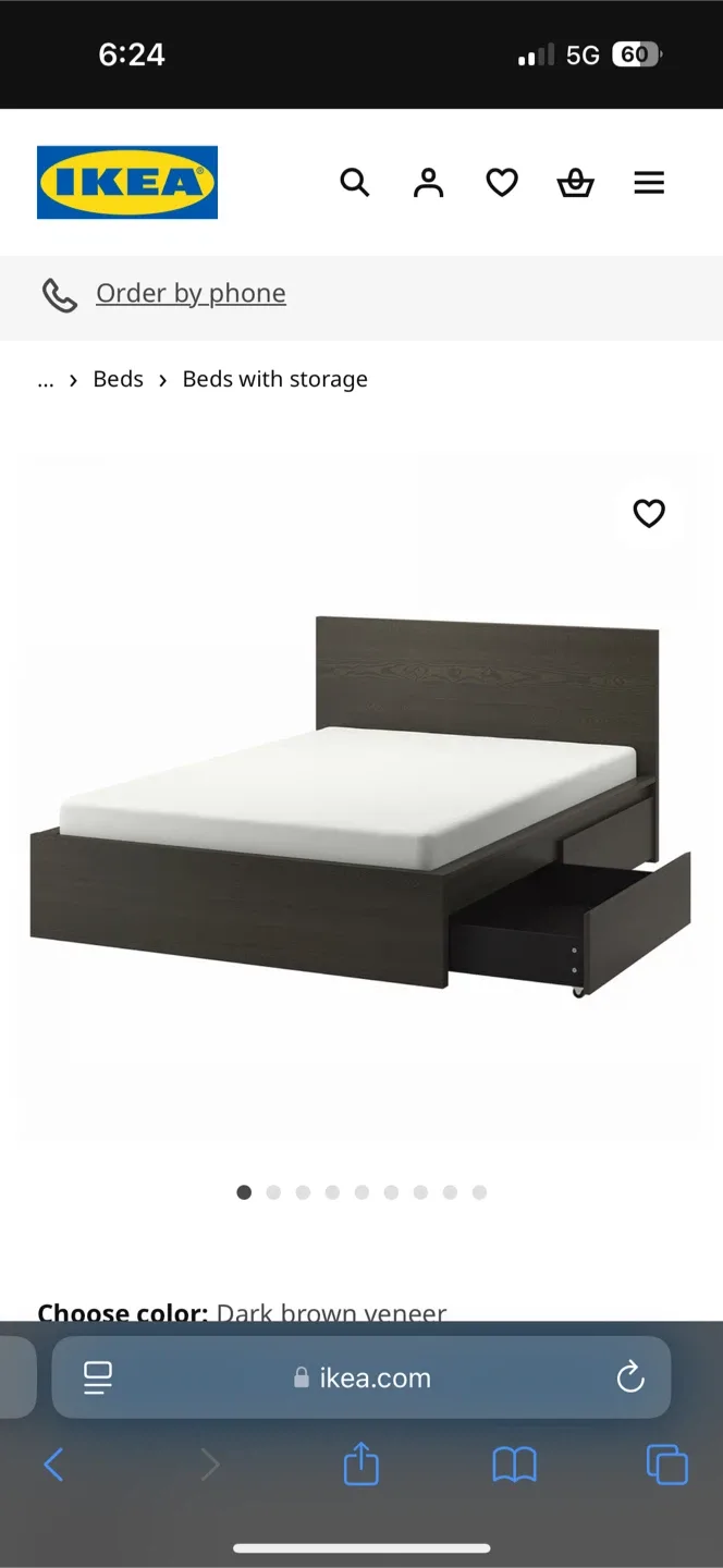 IKEA Malm Queen size Bed Frame image indicator(3)