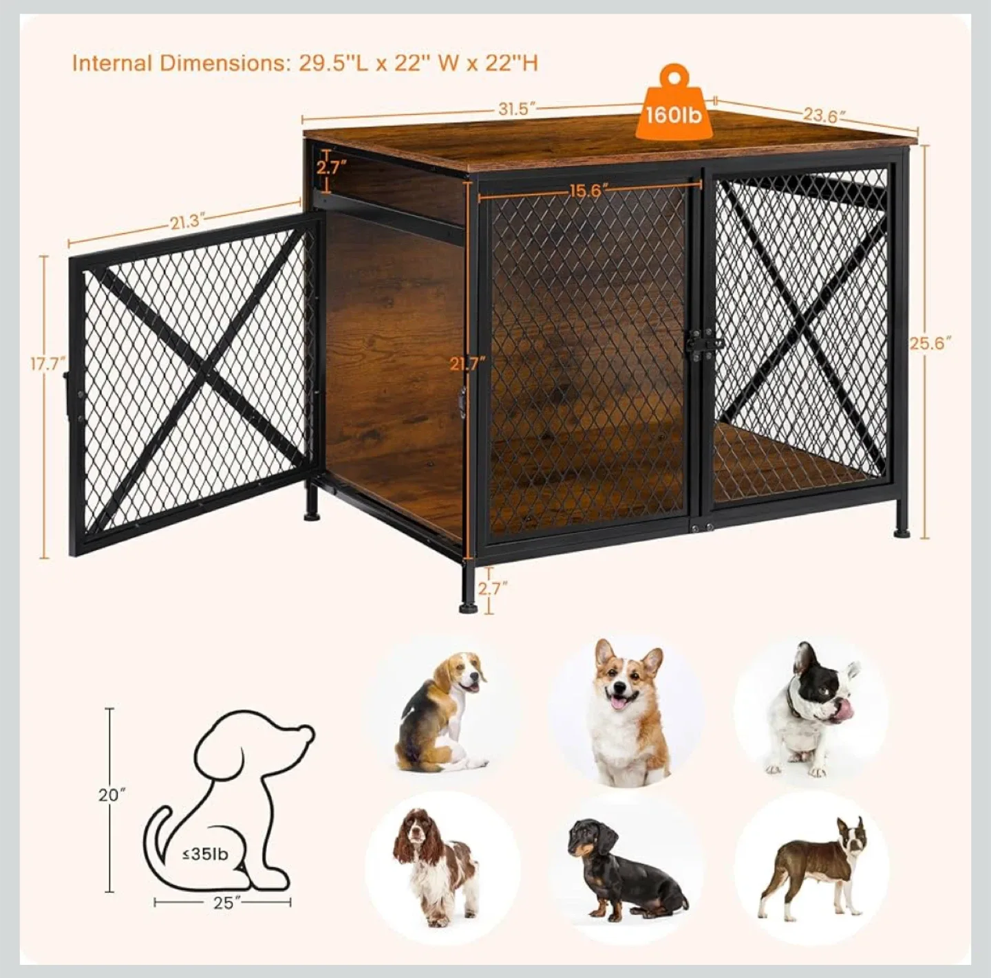 Dog crate/ table image indicator(4)
