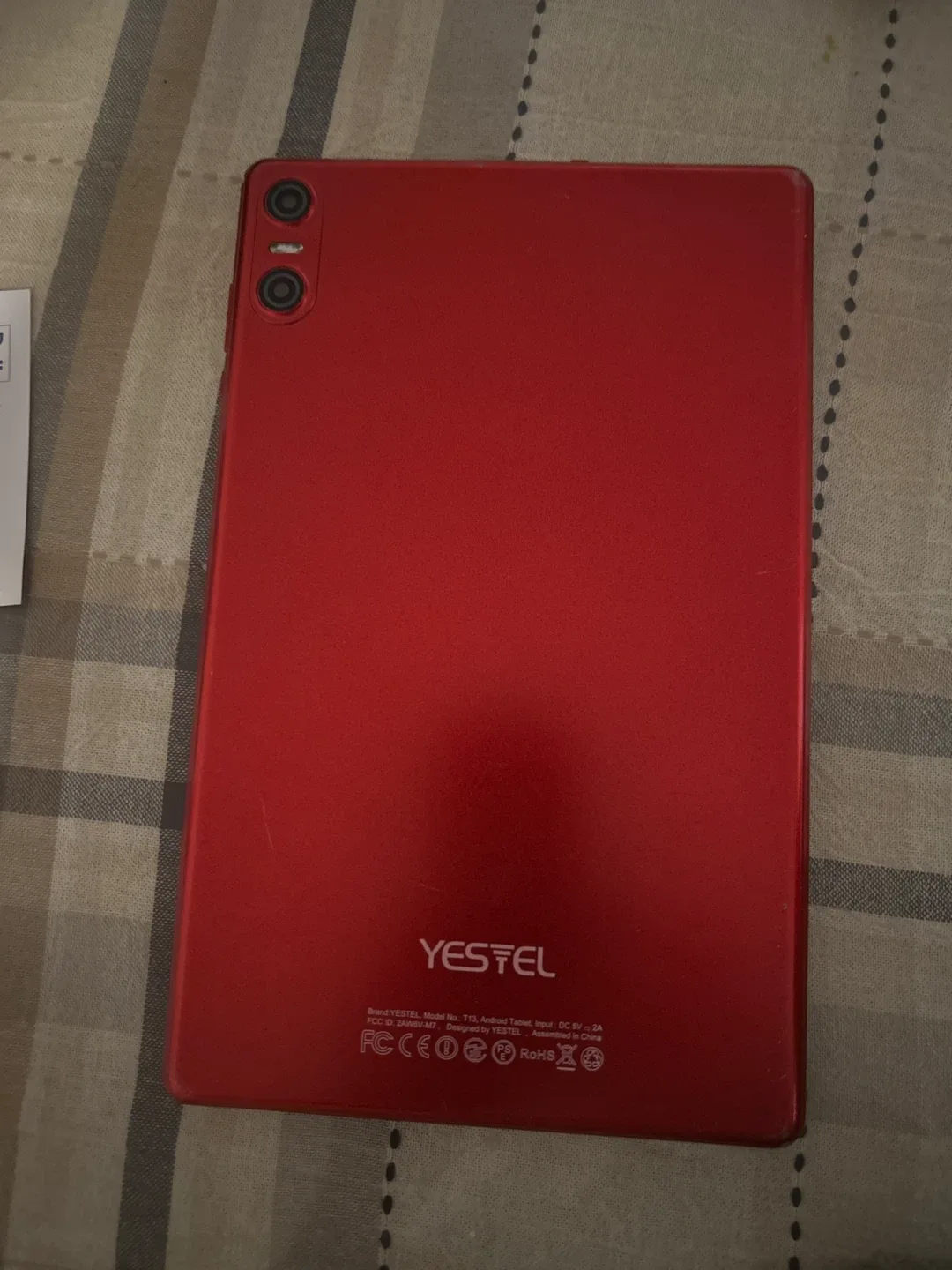 YESTEL T13 Red Tablet image indicator(2)