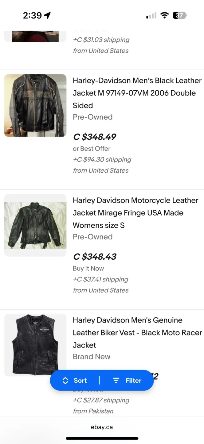 Harley-Davidson Large 42-44 Black Leather Jacket image indicator(9)