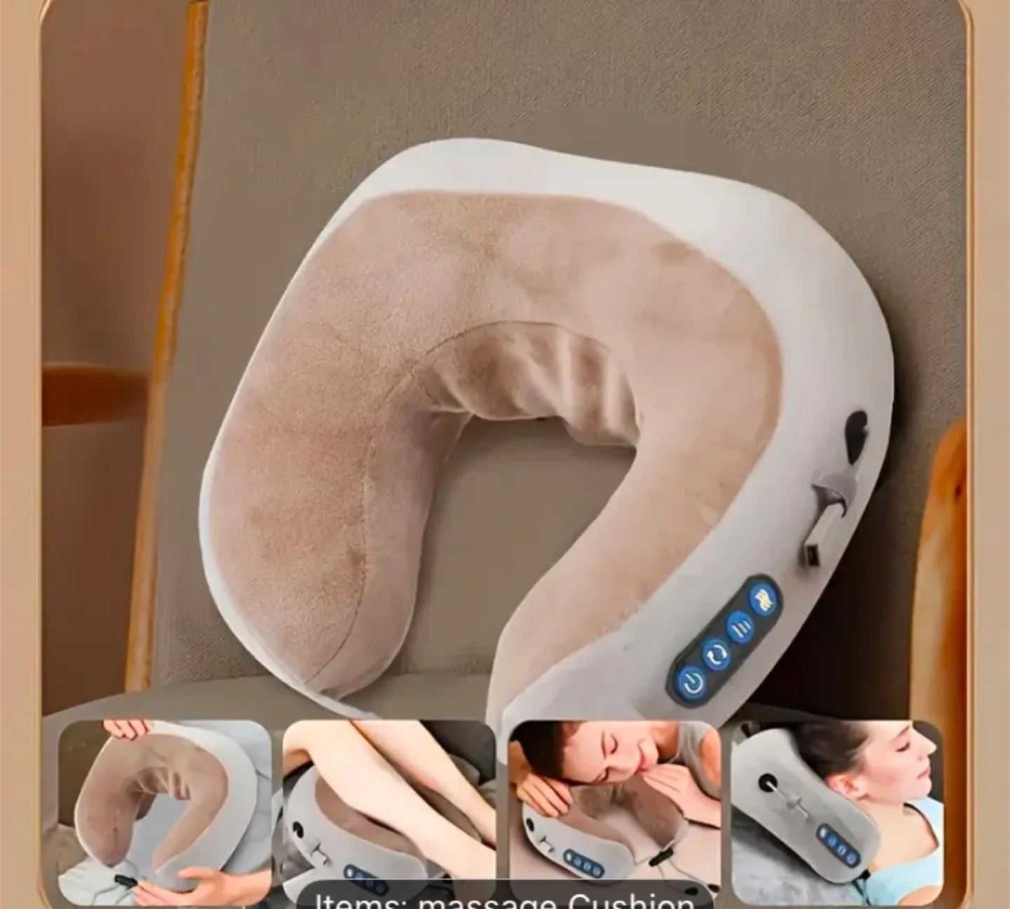 Neck Massage Pillow U-Shaped image indicator(2)